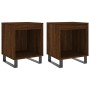 Mesitas noche 2 uds madera ingeniería marrón roble 40x35x50 cm de , Mesitas de noche - Ref: Foro24-830747, Precio: 46,48 €, D...