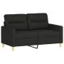 2-seater sofa with black fabric cushions, 120 cm. by , Sofas - Ref: Foro24-3200817, Price: 224,02 €, Discount: %