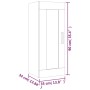 Armario de pared madera de ingeniería gris Sonoma 35x34x90 cm de , Estantes y estanterías - Ref: Foro24-817451, Precio: 44,15...