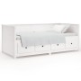 Sofá cama de madera maciza de pino blanco 100x200 cm de , Camas y somieres - Ref: Foro24-820897, Precio: 376,61 €, Descuento: %