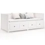 Sofá cama de madera maciza de pino blanco 100x200 cm de , Camas y somieres - Ref: Foro24-820897, Precio: 370,65 €, Descuento: %