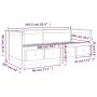 Sofá cama de madera maciza de pino blanco 100x200 cm de , Camas y somieres - Ref: Foro24-820897, Precio: 370,65 €, Descuento: %