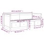 Sofá cama de madera maciza de pino blanco 100x200 cm de , Camas y somieres - Ref: Foro24-820897, Precio: 376,61 €, Descuento: %