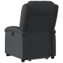 Sillón reclinable elevable cuero auténtico negro en Sillones | Comprar online en Foru.es