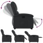 Sillón reclinable elevable cuero auténtico negro en Sillones | Comprar online en Foru.es