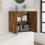Armario de pared madera contrachapada roble ahumado 60x31x60 cm de , Taquillas y armarios de almacenamiento - Ref: Foro24-817...