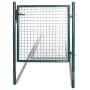 Puerta de valla de acero con recubrimiento en polvo de vidaXL, Puertas de jardín - Ref: Foro24-142030, Precio: 158,17 €, Desc...