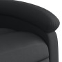 Sillón reclinable elevable cuero auténtico negro en Sillones | Comprar online en Foru.es