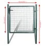 Zauntor aus pulverbeschichtetem Stahl von vidaXL, Gartentore - Ref: Foro24-142030, Preis: 147,60 €, Rabatt: %