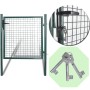 Puerta de valla de acero con recubrimiento en polvo de vidaXL, Puertas de jardín - Ref: Foro24-142030, Precio: 158,17 €, Desc...