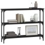Mesa consola madera de ingeniería negra 100x22,5x75 cm de , Mesas auxiliares - Ref: Foro24-834025, Precio: 46,56 €, Descuento: %