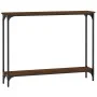 Engineered wood brown oak console table 100x22.5x75 cm by , Side tables - Ref: Foro24-834019, Price: 42,96 €, Discount: %