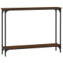 Mesa consola madera de ingeniería marrón roble 100x22,5x75 cm de , Mesas auxiliares - Ref: Foro24-834019, Precio: 42,96 €, De...