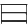 Black engineered wood console table 100x22.5x75 cm by , Side tables - Ref: Foro24-834025, Price: 45,99 €, Discount: %