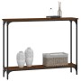 Mesa consola madera de ingeniería marrón roble 100x22,5x75 cm de , Mesas auxiliares - Ref: Foro24-834019, Precio: 42,96 €, De...