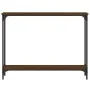 Engineered wood brown oak console table 100x22.5x75 cm by , Side tables - Ref: Foro24-834019, Price: 42,96 €, Discount: %