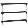 Black engineered wood console table 100x22.5x75 cm by , Side tables - Ref: Foro24-834025, Price: 45,99 €, Discount: %