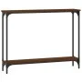 Engineered wood brown oak console table 100x22.5x75 cm by , Side tables - Ref: Foro24-834019, Price: 42,96 €, Discount: %