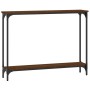 Mesa consola madera de ingeniería marrón roble 100x22,5x75 cm de , Mesas auxiliares - Ref: Foro24-834019, Precio: 42,96 €, De...