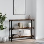 Mesa consola madera de ingeniería roble ahumado 100x22,5x75 cm de , Mesas auxiliares - Ref: Foro24-834027, Precio: 45,41 €, D...