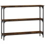 Mesa consola madera de ingeniería roble ahumado 100x22,5x75 cm de , Mesas auxiliares - Ref: Foro24-834027, Precio: 45,41 €, D...