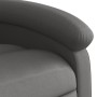 Sillón reclinable elevable cuero auténtico gris en Sillones | Comprar online en Foru.es