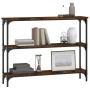 Mesa consola madera de ingeniería roble ahumado 100x22,5x75 cm de , Mesas auxiliares - Ref: Foro24-834027, Precio: 45,41 €, D...