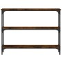 Mesa consola madera de ingeniería roble ahumado 100x22,5x75 cm de , Mesas auxiliares - Ref: Foro24-834027, Precio: 45,41 €, D...