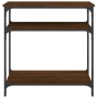Mesa consola madera de ingeniería marrón roble 75x29x75 cm de , Mesas auxiliares - Ref: Foro24-834044, Precio: 51,45 €, Descu...