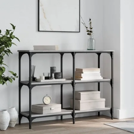 Engineered wood gray Sonoma console table 100x29x75 cm by , Side tables - Ref: Foro24-834103, Price: 53,13 €, Discount: %