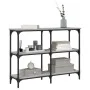 Engineered wood gray Sonoma console table 100x29x75 cm by , Side tables - Ref: Foro24-834103, Price: 53,13 €, Discount: %
