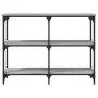 Engineered wood gray Sonoma console table 100x29x75 cm by , Side tables - Ref: Foro24-834103, Price: 53,13 €, Discount: %