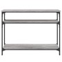 Mesa consola madera de ingeniería gris Sonoma 100x29x75 cm de , Mesas auxiliares - Ref: Foro24-834038, Precio: 53,35 €, Descu...