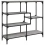 Console table made of gray Sonoma plywood wood 103x32x95 cm by , Side tables - Ref: Foro24-833953, Price: 72,09 €, Discount: %