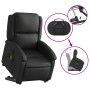 Sillón reclinable de masaje elevable cuero auténtico negro en Sillones | Comprar online en Foru.es