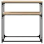 Mesa consola madera de ingeniería roble Sonoma 75x35,5x75 cm de , Mesas auxiliares - Ref: Foro24-834071, Precio: 43,75 €, Des...