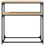Mesa consola madera de ingeniería roble Sonoma 75x35,5x75 cm de , Mesas auxiliares - Ref: Foro24-834071, Precio: 44,29 €, Des...
