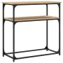 Mesa consola madera de ingeniería roble Sonoma 75x35,5x75 cm de , Mesas auxiliares - Ref: Foro24-834071, Precio: 43,75 €, Des...
