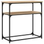 Mesa consola madera de ingeniería roble Sonoma 75x35,5x75 cm de , Mesas auxiliares - Ref: Foro24-834071, Precio: 44,29 €, Des...