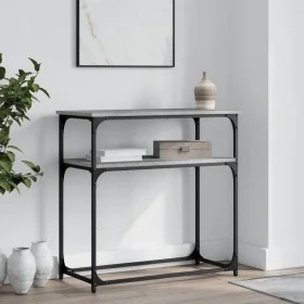 Mesa consola madera de ingeniería gris Sonoma 75x35,5x75 cm de , Mesas auxiliares - Ref: Foro24-834073, Precio: 45,01 €, Desc...