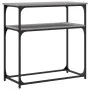 Mesa consola madera de ingeniería gris Sonoma 75x35,5x75 cm de , Mesas auxiliares - Ref: Foro24-834073, Precio: 45,01 €, Desc...