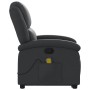 Sillón reclinable de masaje elevable cuero auténtico negro en Sillones | Comprar online en Foru.es