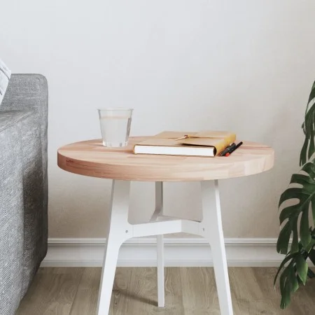 Round solid beech wood board Ø40x2.5 cm by , Table tops - Ref: Foro24-355914, Price: 29,37 €, Discount: %