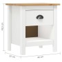 Mesitas de noche 2 uds Hill madera maciza de pino 46x35x49,5 cm de vidaXL, Mesitas de noche - Ref: Foro24-288970, Precio: 85,...