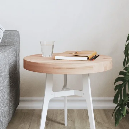 Tablero redondo de madera maciza de haya Ø40x4 cm de , Tableros para mesas - Ref: Foro24-355921, Precio: 43,79 €, Descuento: %