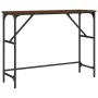 Engineered wood brown oak console table 100x32x75 cm by , Side tables - Ref: Foro24-834059, Price: 38,61 €, Discount: %