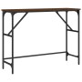 Mesa consola madera de ingeniería marrón roble 100x32x75 cm de , Mesas auxiliares - Ref: Foro24-834059, Precio: 40,54 €, Desc...