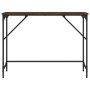 Mesa consola madera de ingeniería marrón roble 100x32x75 cm de , Mesas auxiliares - Ref: Foro24-834059, Precio: 40,54 €, Desc...