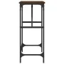 Engineered wood brown oak console table 100x32x75 cm by , Side tables - Ref: Foro24-834059, Price: 38,61 €, Discount: %