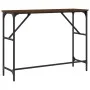 Engineered wood brown oak console table 100x32x75 cm by , Side tables - Ref: Foro24-834059, Price: 38,61 €, Discount: %